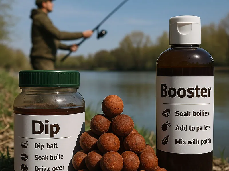 Ako kombinovať booster, dip a boilies